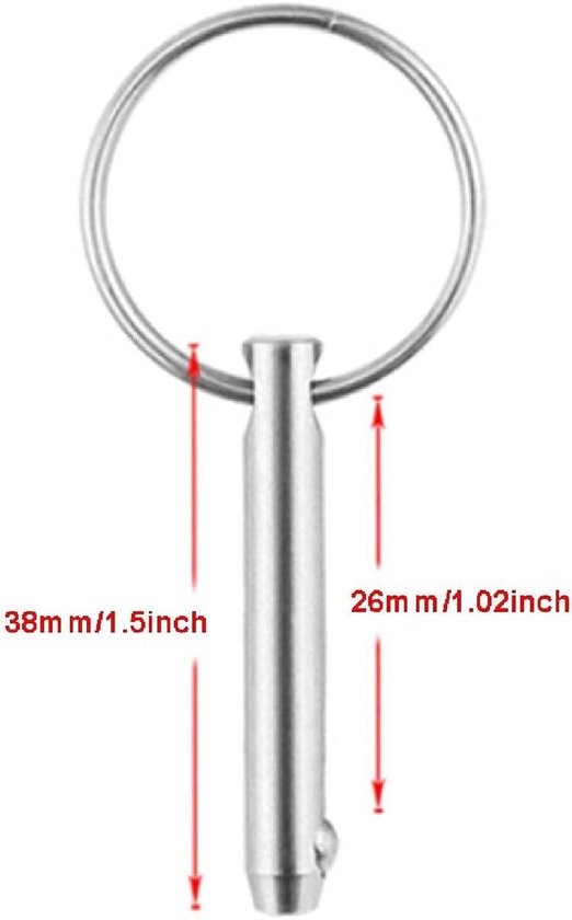 RECHERE 4 STKS Quick Release Spring Bar Roestvrij Staal Horloge Pins