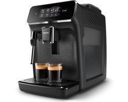 Philips 2200 Series - Volautomatische Espressomachine - 2 Soorten Koffie + Heet Water - Zwart / Matzwart - + AquaClean Filter - EP2220/10