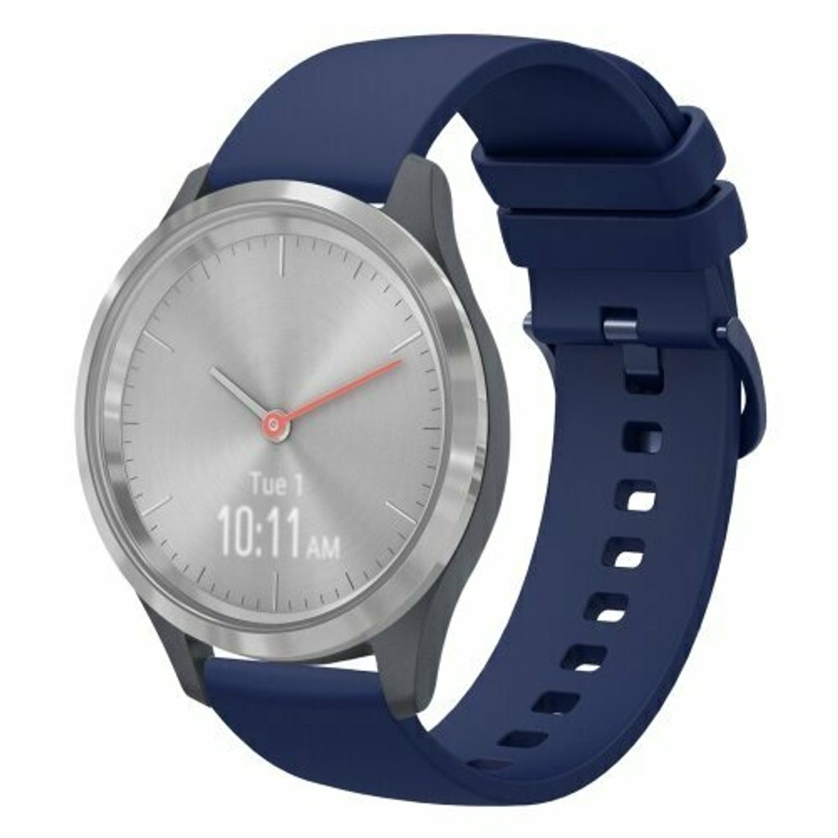 By Qubix - Geschikt voor Xiaomi Watch S4 - 41mm - Soft siliconen bandje - Donkerblauw
