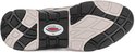 Zool van een grijze Gabor Rollingsoft sneaker met een loopzool in zwart, beige en grijs met antislippedessin.