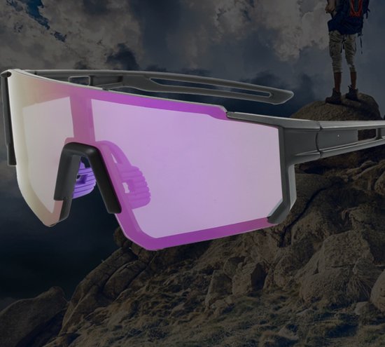 Lunettes de soleil de sport polarisées pour femmes et hommes, lunettes de soleil avec protection UV pour les activités de plein air, adaptées au cyclisme, à la pêche, au baseball et à la course.