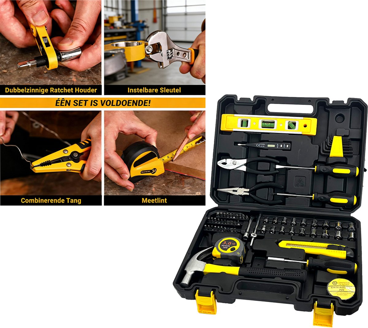 Gereedschapsset voor DIY & Auto-/Motoronderhoud
