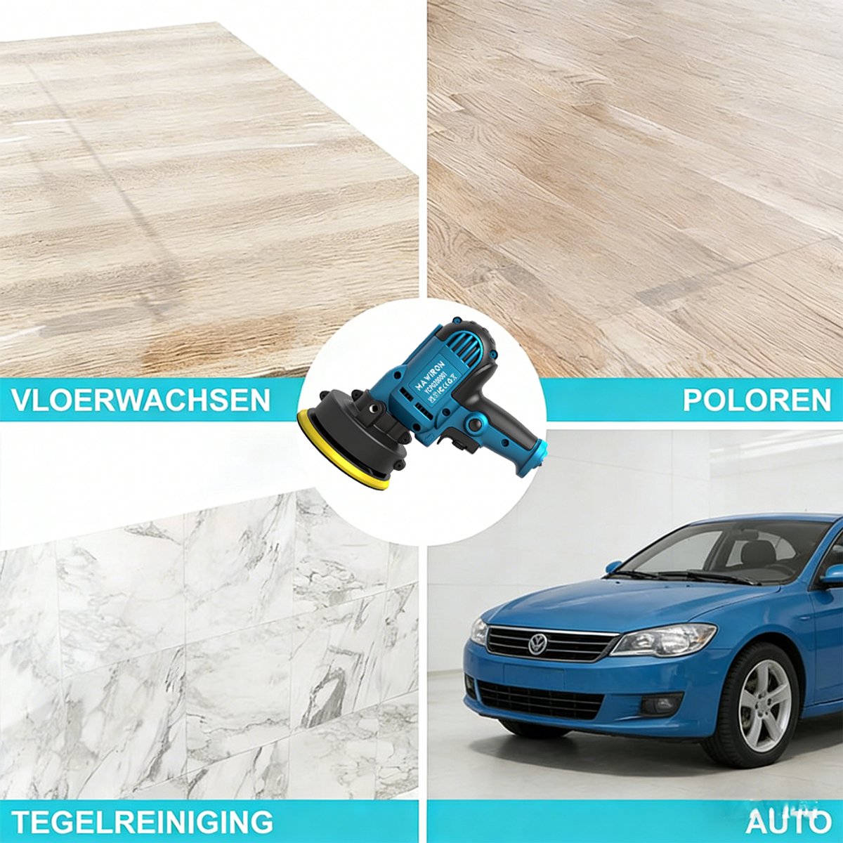 Elektrische Auto-Polijstmachine - Krachtige buffer & slijpmachine voor professionele resultaten
