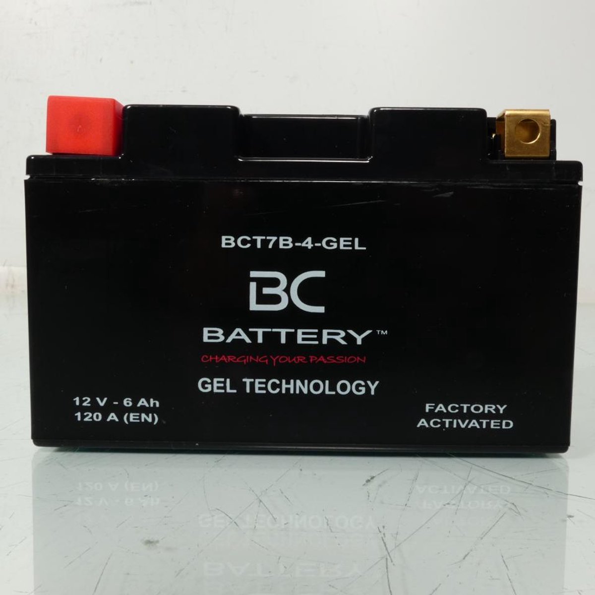 Batterie SLA BC Battery pour Moto Triumph 675 Daytona R 2011 à 2014 YT7B-4 / 12V 6Ah Neuf