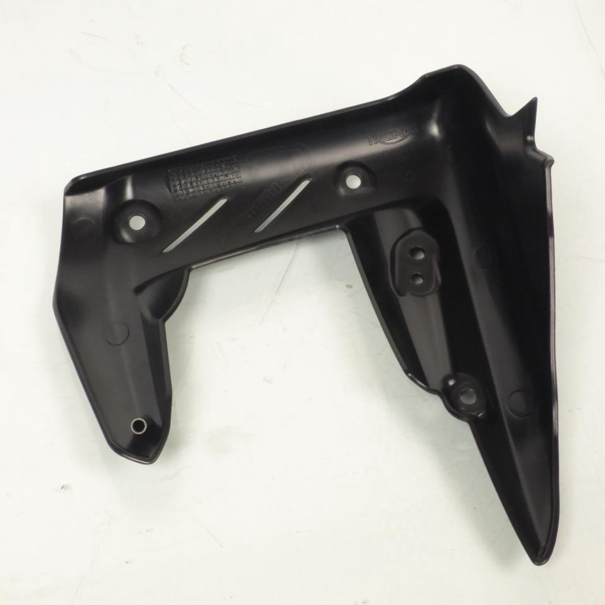 Écope droite noir pour moto Triumph 675 Street triple 2011 à 2012 T2100564 Neuf