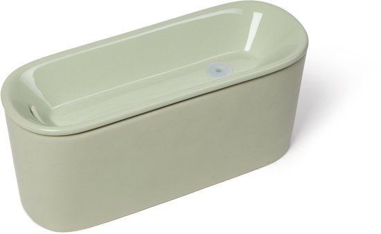 Cat Mate 800ml Keramische Waterfonteintje voor Katten - Saliegroen