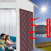 De magnetische deurgordijnen zijn gemaakt van duurzaam, verdikt Oxford-doek voor gemakkelijke toegang. Ze sluiten automatisch, zijn winddicht, waterdicht en geluidsisolerend, en geschikt voor alle soorten deuren. Afmetingen: 36 x 84 inch.