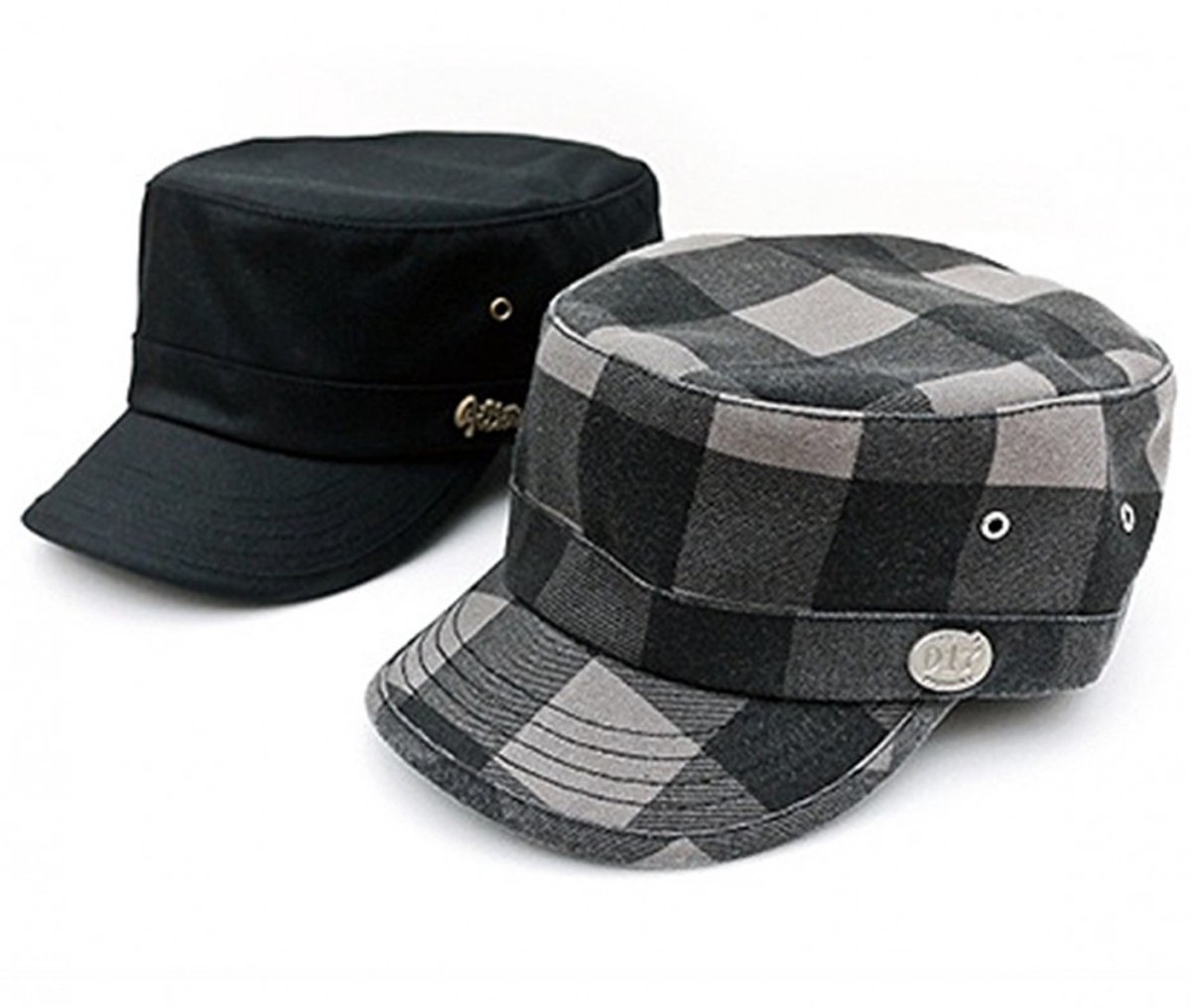 Filter017 PET - PANEL CAP Military Hat Black Metal Logo- Caps - Petten - Unisex caps - Volwassen caps - Kindercaps