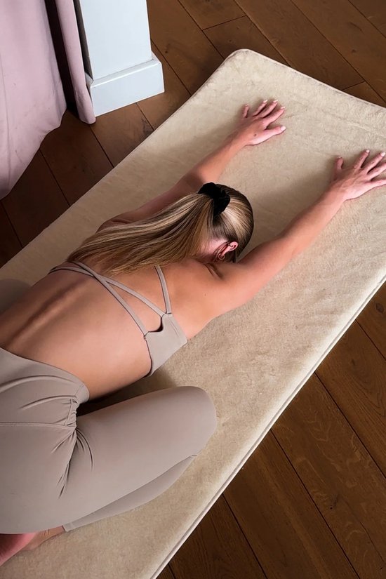 Alwero wollen Yogamat Naturel 70x200cm — afbeelding 4