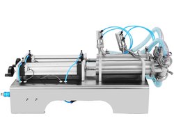 Dubbele Buis Pneumatische Vulmachine 100-1000ml voor Vloeistoffen en Sappen