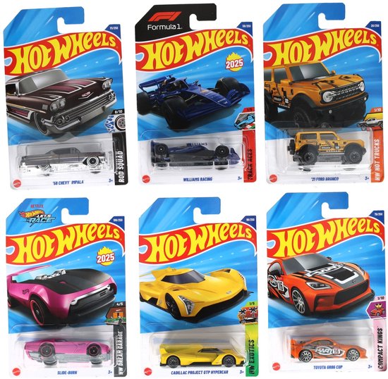 Hot Wheels Verrassings voertuig - 6 cm - 1 exemplaar- Die Cast