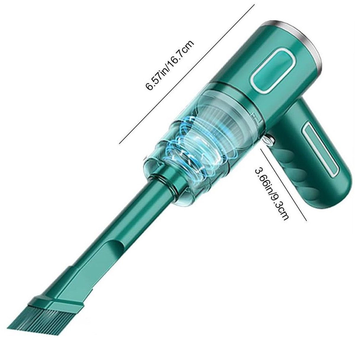 Draadloze Mini Handstofzuiger 2-in-1 Autostofzuiger - afbeelding 3