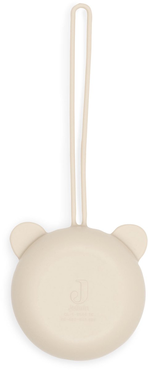 Jollein Speenhouder - Siliconen Speendoosje - 7cm - Sand van Jollein — afbeelding 5