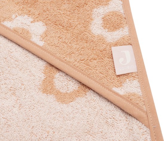 Jollein Badcape Baby - Jersey / Badstof - 75x75 cm - Jacquard - Flower van Merkloos — afbeelding 3