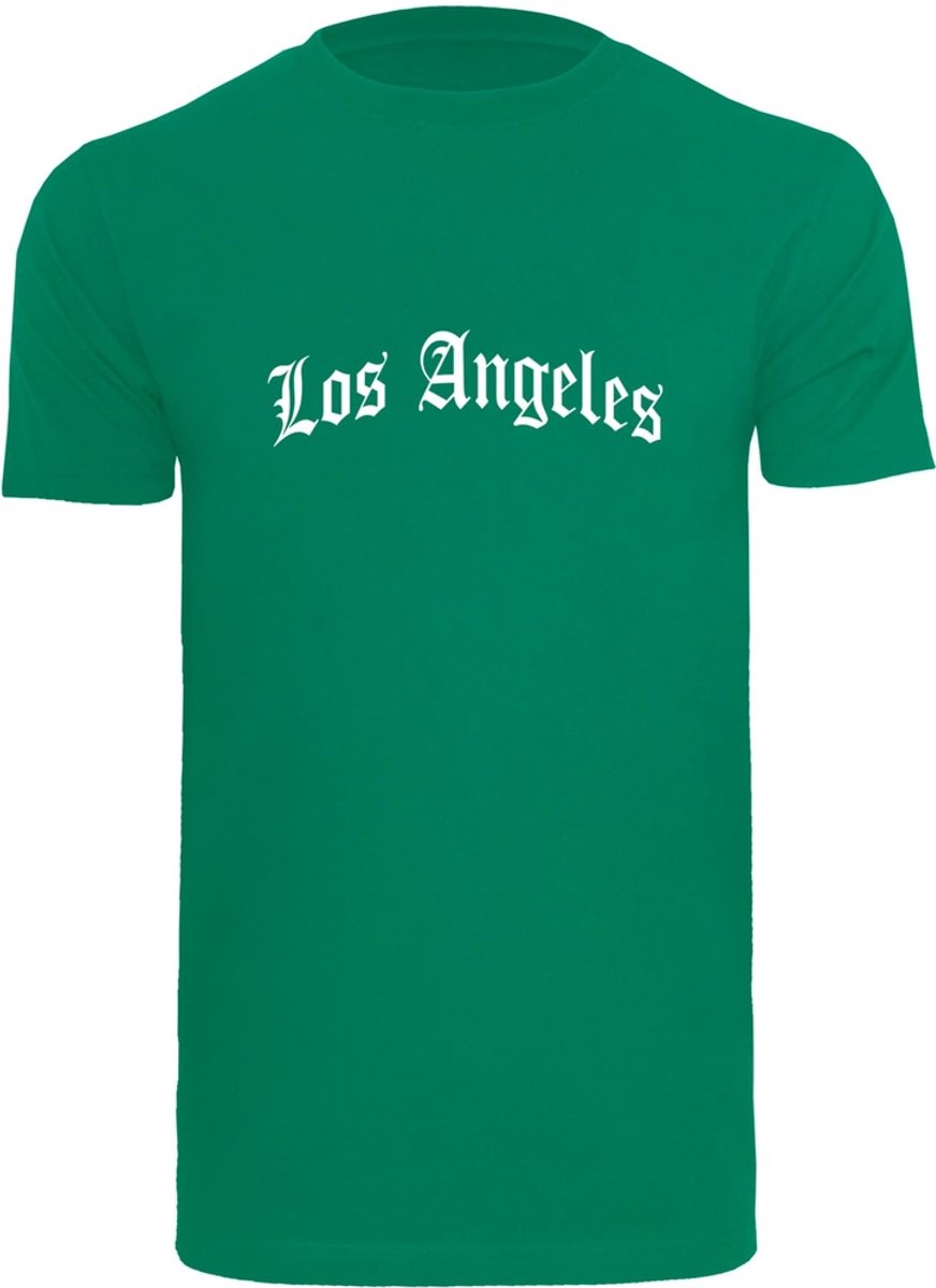 Mister Tee T-shirt Los Angeles Wording Tee Groen