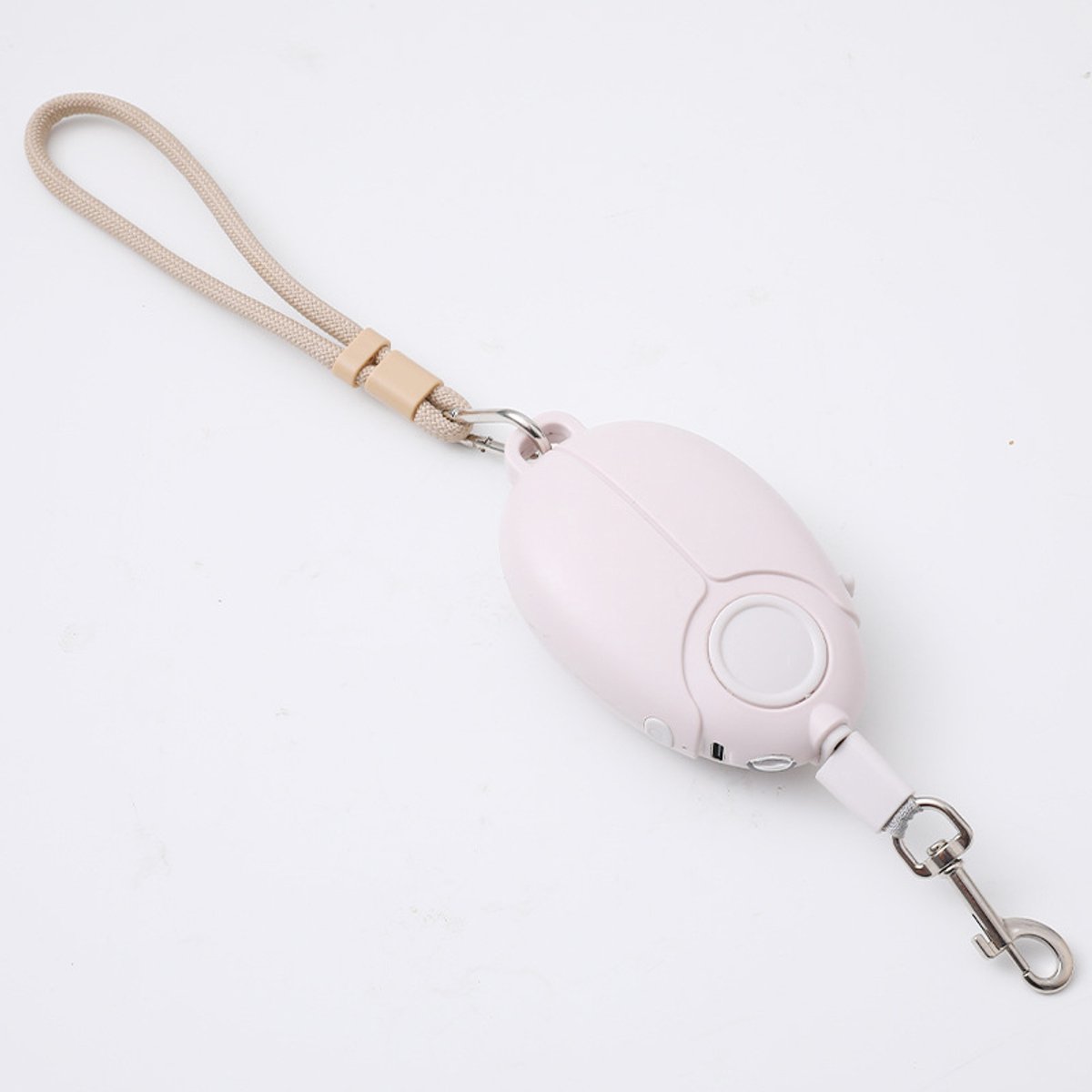Daity Een verstelbare, oprolbare riem met ingebouwd LED-lampje en afneembare polsband, geschikt voor het uitlaten en trainen van kleine en middelgrote katten en honden (roze).