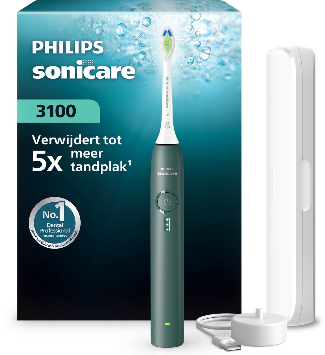 Philips Sonicare 3100 Elektrische Tandenborstel met Reisetui - Philips Consumer Lifestyle - €53,80