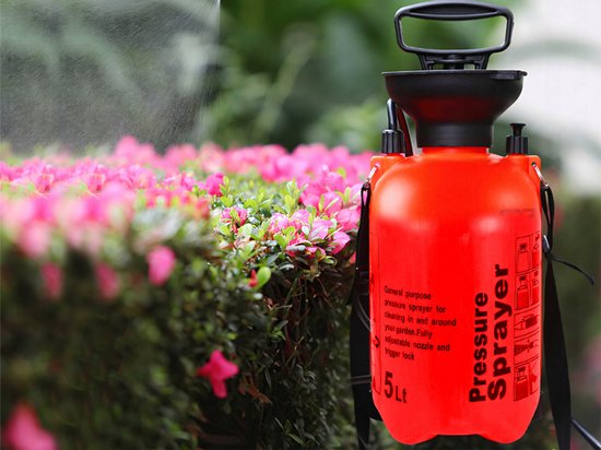 Drukspuit Tuin 5L Handspuit met Lange Lans en Schouderriem - Handdrukspuit - Ideaal voor Tuin en Balkon - rugsproeier - 56579 van Merkloos	 — afbeelding 4