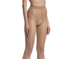 Panty open kruis - 20 Denier - Kleur: Beige - Maat: L/XL - Model: Gloss - Merk: Amour