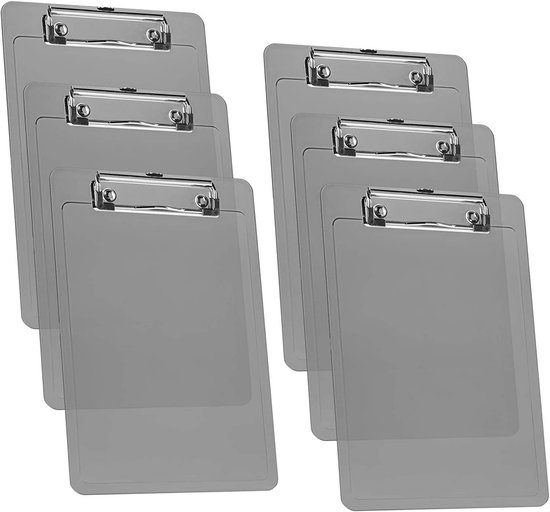 4 Stuks A5 Klembord Set – Met Platte Metalen Clip – Handig Voor Notities, School & Kantoor – In 4 Kleuren
