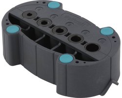 Wolfcraft - Boormal - Boorhulp voor recht boren - boorhulpstuk - boren op rond materiaal of hoeken - 4685000