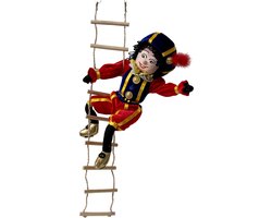 Piet met touwladder-roetveegpiet-pietenpop-sinterklaas