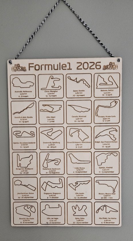 Kalender Formule 1 2026