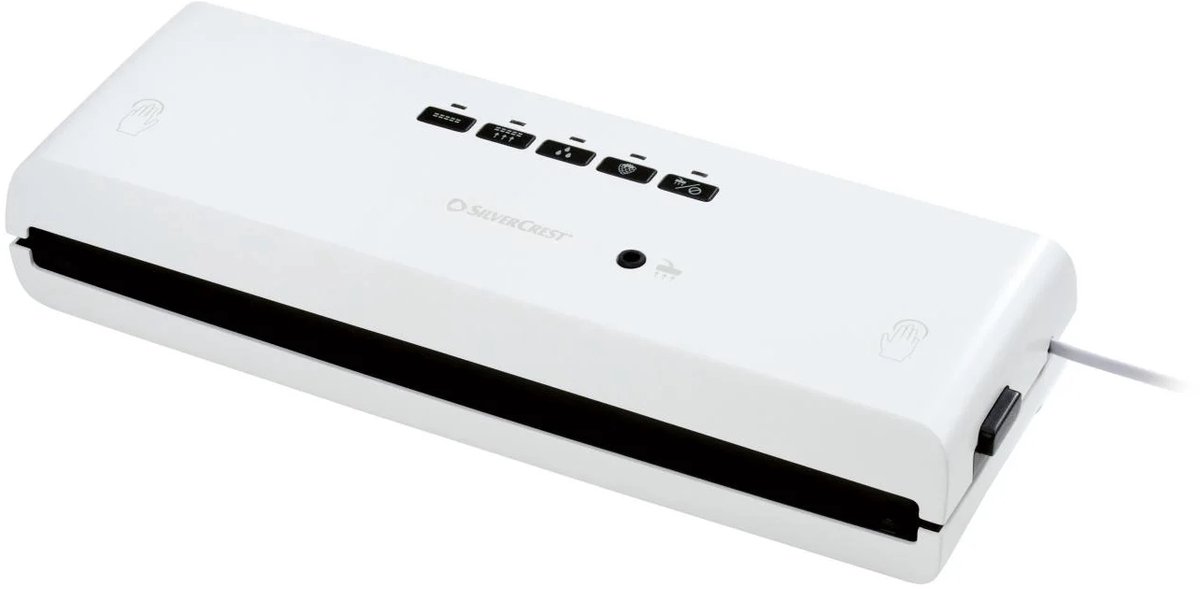 Silvercrest Kitchen Tools Vacumeermachine - Wit - Ideaal om levensmiddelen water en luchtdicht te verpakken - Vermogen: 125 W - Inclusief: 3 m folierol