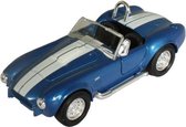 Welly Schaalmodel Shelby Cobra 427 1:34 Blauw 11 Cm