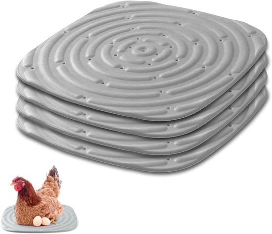 10 stuks kippennesten, onderleggers, 30 x 30 cm, natuurlijke kokosvezel, nestmatten voor kippenhok, herbruikbaar, absorberende en hygiënische onderlegger om eieren te leggen en warmte te houden