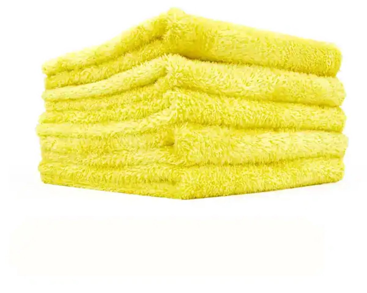 THE RAG COMPANY Eagle Edgeless 350 Geel microvezeldoek 5 Stuks Polijstdoek