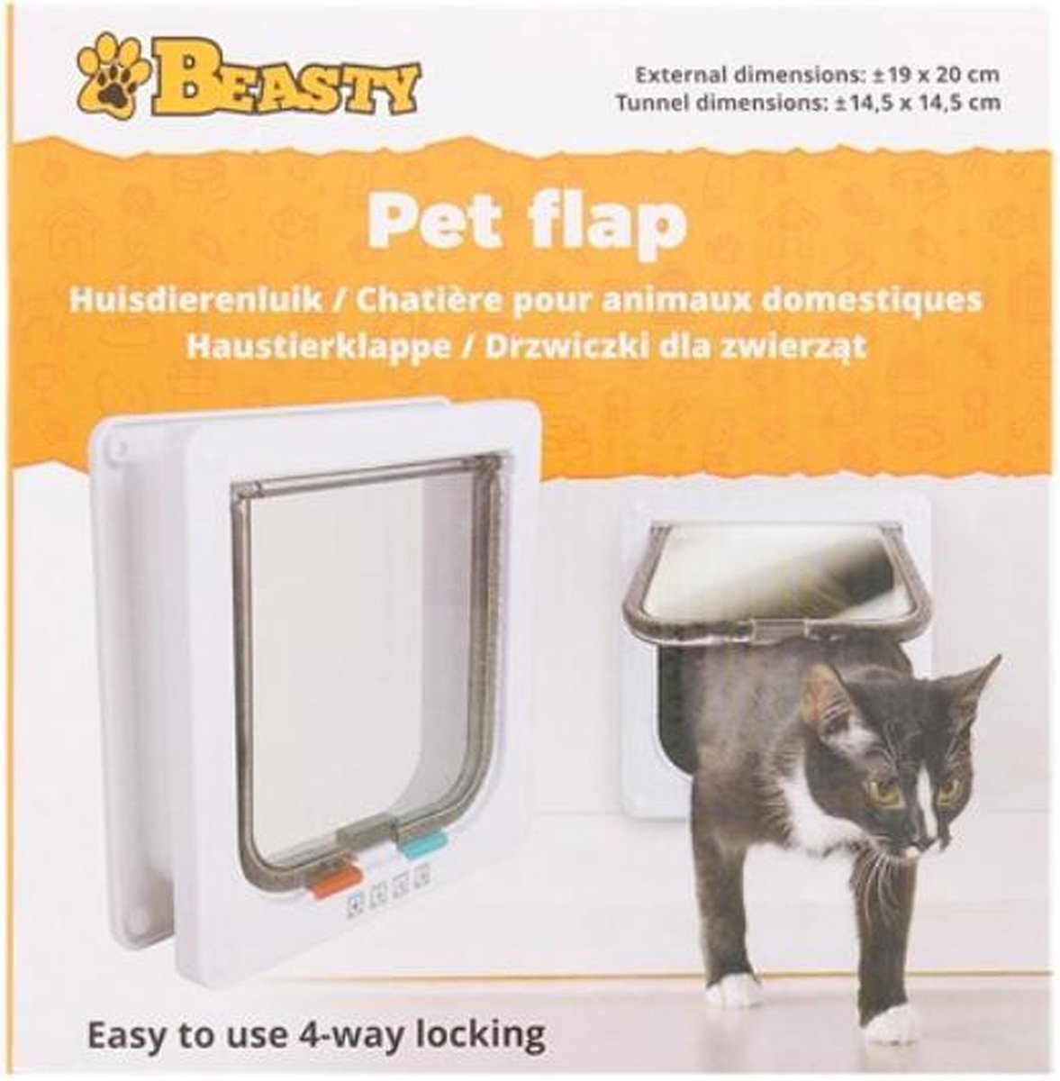 Beasty Cat Flap Pet Flap Pet Flap Cat Flap 14 5 Cm 14 5 Cm Taille S Bol Com