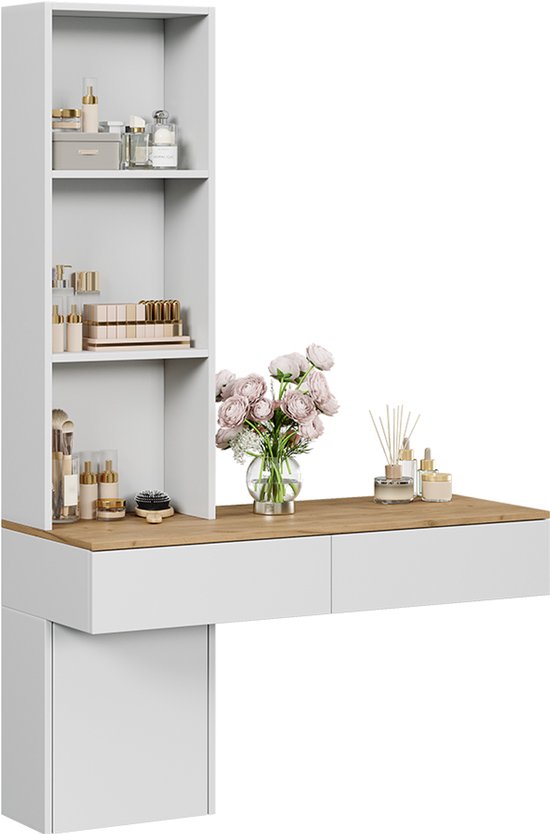 Bureau Chino Wit 120 x 40 cm met 3 laden Vicco | Wit | Bureau | 406673144863006