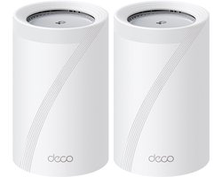 TP-Link Deco BE65 Pro- Mesh Wifi – Wifi Versterker- Wifi7 -9300 Mbps – 5 Gbps – 2 pak