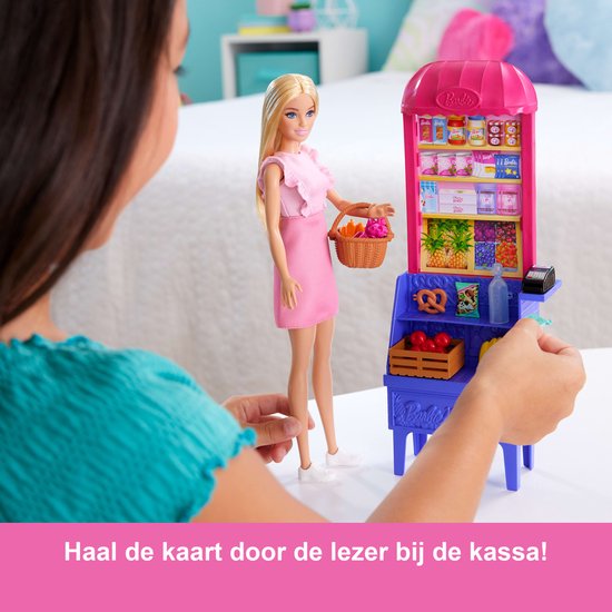 Barbie en Teresa Recept voor Vriendschap Kruidenierskraam - Barbiepop en Speelset van Mattel — afbeelding 5