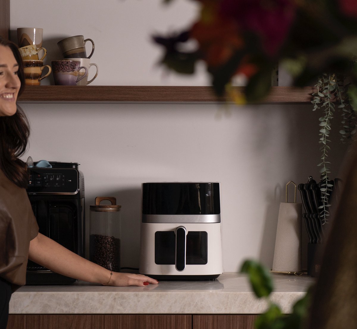 Swiss Pro+ Airfryer SP-AF6.5L.WG airfryer XXXL - Intelligente Heteluchtfriteuse Digitaal- 6.5 L - XXXL 1500W Gold