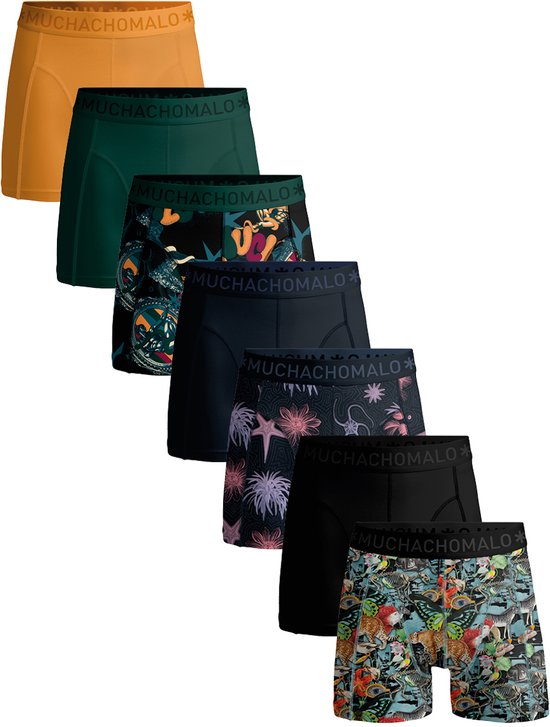 Muchachomalo Heren Boxershorts – 7 Pack – 95% Katoen – Normale Lengte – Ondergoed Heren