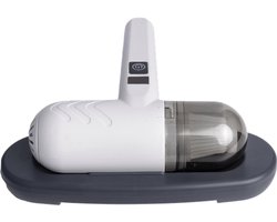 Nexxt Mini Mijtenstofzuiger - 20W - UV-licht 365 nm - Draagbare kruimelzuiger tegen mijten en bacteriën - Inclusief digitale batterijdisplay - Wit