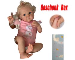 Reborn Babypoppen Meisjes 45CM Realistische Babypop Echte Babypop Die Er Echt Zacht Uitziet Levensgrote Reborn Poppen