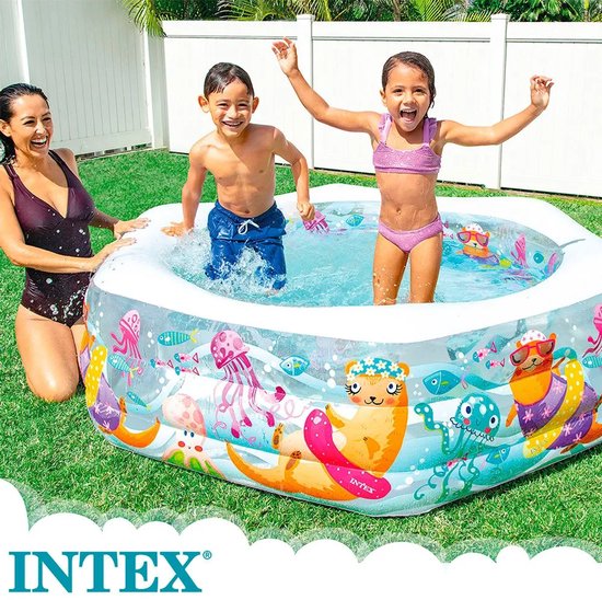 Intex Happy Otter Opblaaszwembad - 191 x 178 x 61 cm