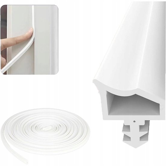 T-vormige deurafdichtingsstrip, tochtstrip, 3,5 cm x 6 m deurtochtstrip