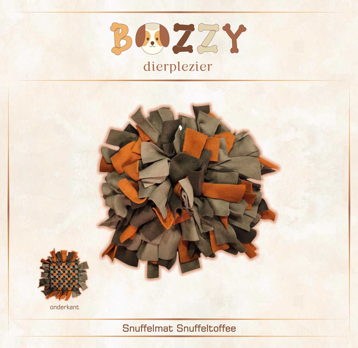 Snuffelmat Hond – Anti Schrok Voermat / Slowfeeder – Handgemaakt – Mentale Uitdaging – Hondenspeelgoed