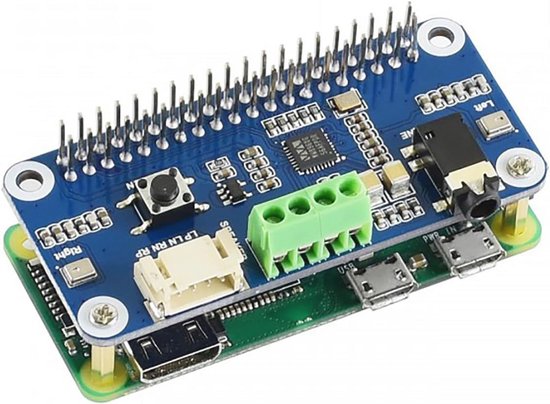 Audio HAT Module voor Raspberry Pi - Hi-Fi Geluidskaart met Stereo ...