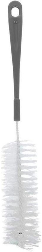 Bouteilles de brosse à vaisselle Metaltex 32 Cm acier / polyester Grijs/ blanc