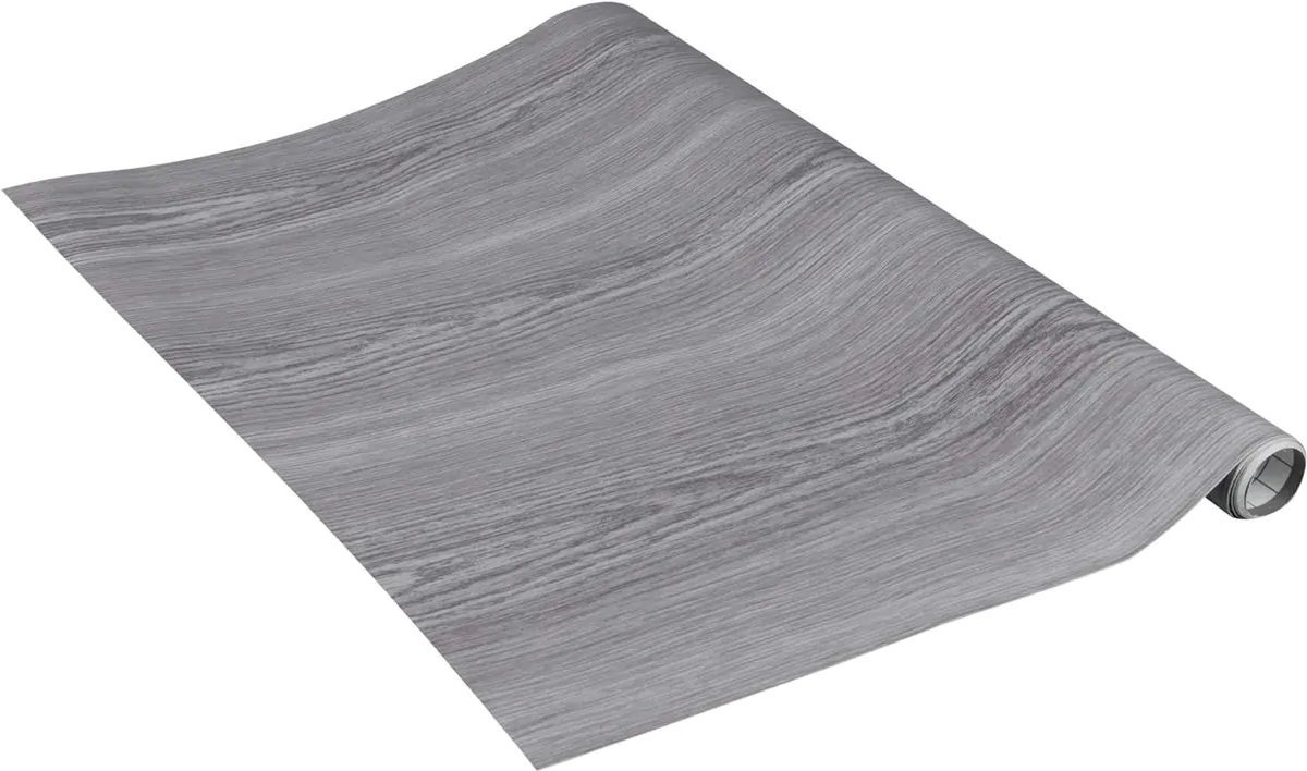 Decoratie plakfolie meubelfolie Dennen grijs 45 cm x 2 meter zelfklevend - Decoratiefolie - Plakplastic - Woodlook - Hout look