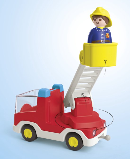PLAYMOBIL Junior Brandweerwagen met ladder - 71683 van Playmobil — afbeelding 2