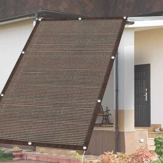 Zonnezeil, Vierkant, Waterdicht 2.5 x 4 m Waterdichte Scheurbestendige Schaduwnetten Voor Tuin met Touw, Voor Pergola Schuur Tuin Veranda, Lichtgrijze