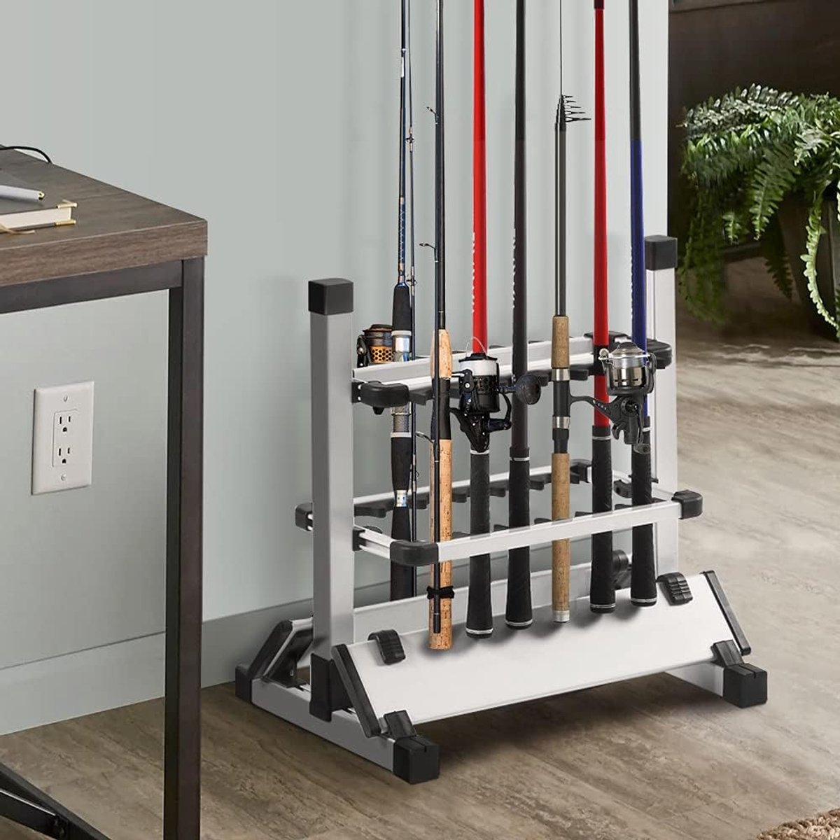 Lightweight Fishing Rods Stand - Fishing Pole Organizer - Fishing Pole Holder Stand Organizer Rack Voor 12 Rods - Visaccessoires