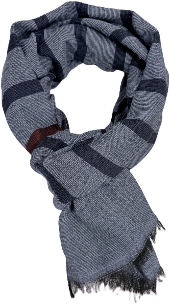 Galante heren sjaal - Wol en Kasjmier - Made in Italy - Stijlvol