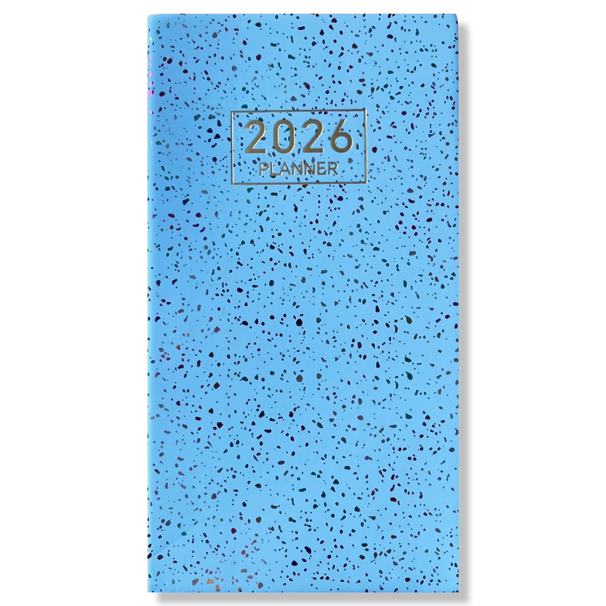 2026 Pocket Agenda - Weekagenda 7D/2P - Softcover Rainbow Blauw - 9,5x17,3cm